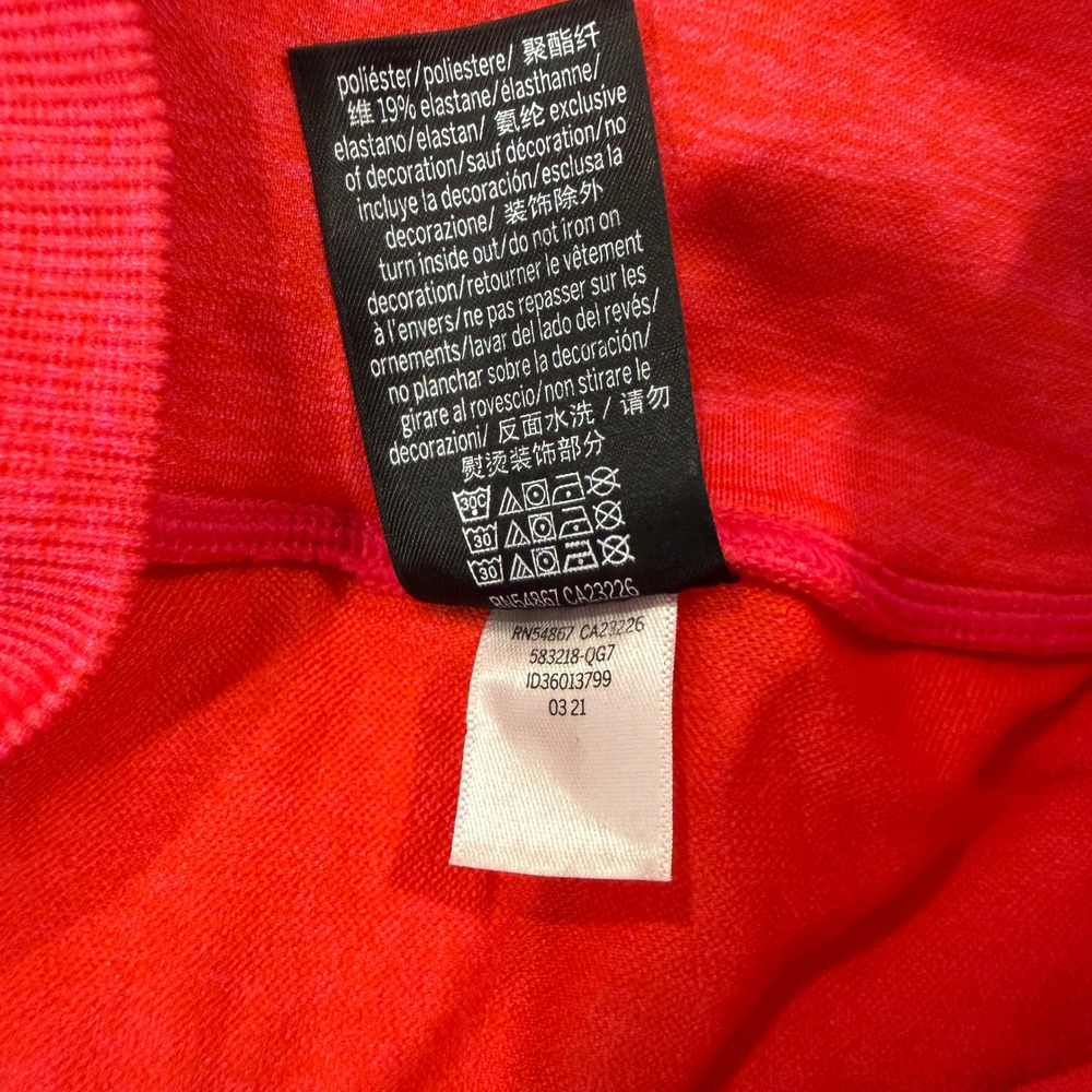 PINK Active Leggings‎ Womens Small Red Excellent Seamless Mesh Laser Cut - Picture 4 of 6